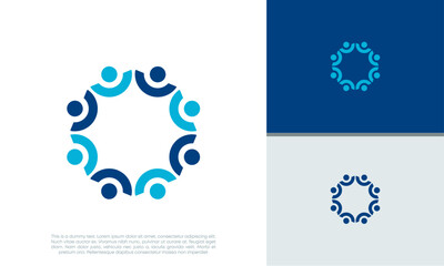 Human Resources Consulting Company, Global Community Logo. Social Networking logo designs.