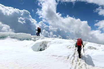 Multi day summer expedition through some glaciers in the alps. On the Monterosa massif starting from Zermatt and summiting multiple 4000m mountains