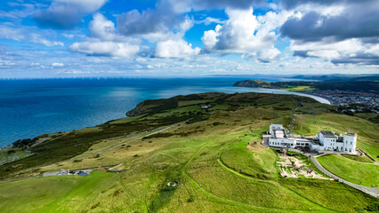 Great Orme near Llandudno in North Wales. - View of the summit on the Great Orme