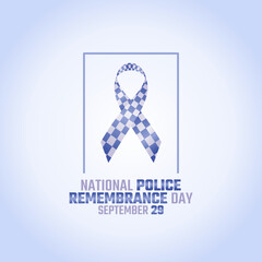 vector graphic of national police remembrance day good for national police remembrance day celebration. flat design. flyer design.flat illustration. - obrazy, fototapety, plakaty