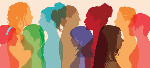 An online community of multiethnic women who talk and share ideas and information with each other.