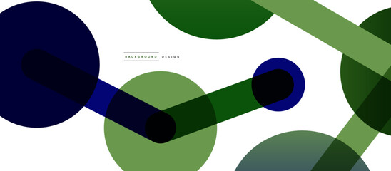 Line points connections geometric abstract background. Circles connected by lines. Trendy techno business template for wallpaper, banner, background or landing