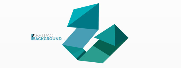 Fototapeta premium Abstract line and triangle background. Creative geometric abstract backdrop. Business template for wallpaper, banner, background or landing