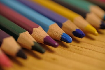Obraz premium close up of pencils