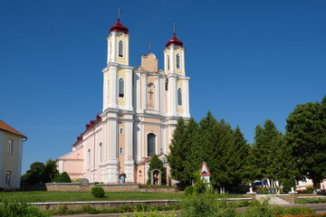 Old ancient catholic church of Saint George, Vornyany, Grodno region, Ostrovets district, Belarus.