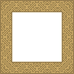 Vintage pattern stylish square frame geometry spiral cross tracery