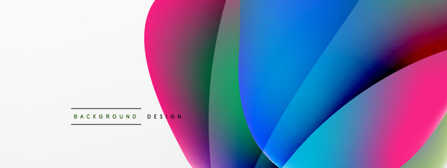 Fluid color abstract background. Liquid gradients, wave pattern. Trendy techno business template for wallpaper, banner, background or landing