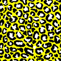 Leopard imitation seamless pattern. Vector illustration