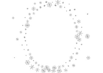 Metal Flake Background White Vector. Confetti Frost Card. Silver Snow Ice. Luminous Decoration Pattern.