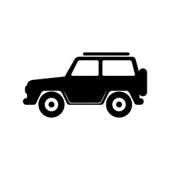 jeep car solid icon