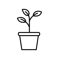 plant in pot icon