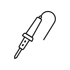 Solder outline vector icon