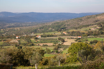 Fototapeta na wymiar Countryside near Linhares da Beira Village; Portugal