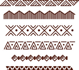 Hand drawn vector dividers.Doodle design elements.