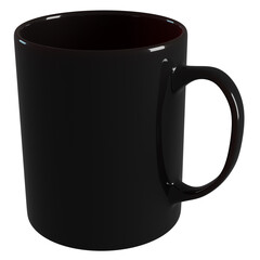A 3D Rendered graphic of A Black Coffee or tea mug - 533009389