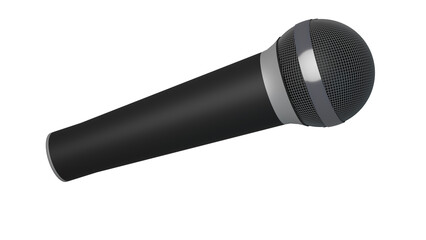 A 3d render of A Microphone suitable for use as a web decoration or icon. - 533009394