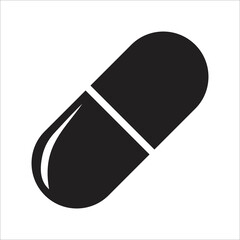 pill and capsule icon vector design template