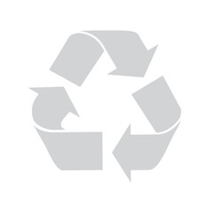 Recycle symbol icon isolated on white