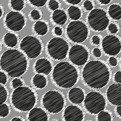 Vector seamless pattern of geometric shapes painted of colored scribbles. Seamless geometric pattern for textiles, fabrics, wall coverings. Vector pattern of geometric shapes for fabrics, wallpaper an