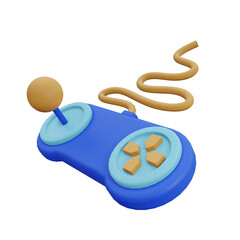 3d render illustration  gamepad