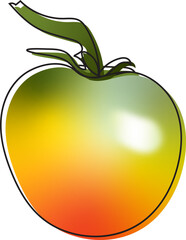 tomato yellow green green, tomato, background, vector