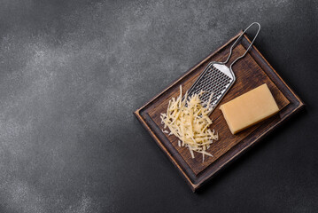 Raw pasta, mushrooms, onions, mince, spices and herbs to make a delicious paste