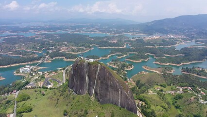 Piedra Del Penol Medellin Colombia Aerial panorama View