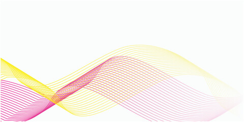 yellow and pink line wave background 
