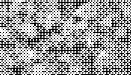 Halftone monochrome pattern with dots. Minimalism, vector. Background for posters, websites, business cards, postcards, interior design.