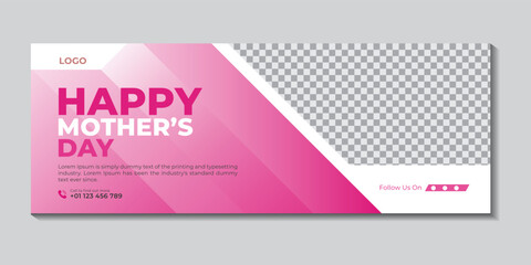 webinar facebook cover banner template design 