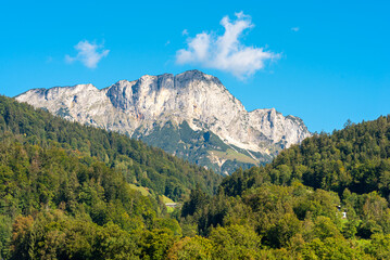 The Berchtesgaden Hochthron with its 1972m is the highest peak of the Untersberg massif in the Berchtesgaden Alps in the county of Berchtesgaden in the south of Germany