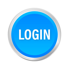 Login. Web banner. Arrow, cursor icon. Arrow  icon. Hand click  stock illustration