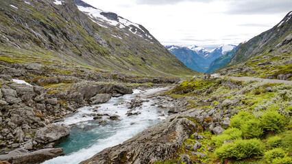 Naklejka na ściany i meble Gebirge Norwegen
