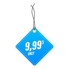 Obraz na płótnie Canvas Discount sticker. Template with 99 only. template design. Sale, price tag. Sale banner badge. Special offer price sign. stock illustration