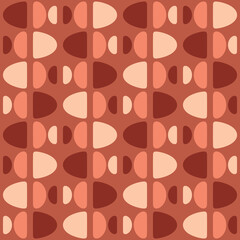 Abstract rounded ornament for decorating any surfaces or things. Seamless pattern.