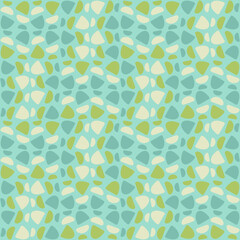 Abstract rounded ornament for decorating any surfaces or things. Seamless pattern.