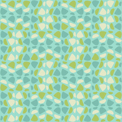 Abstract rounded ornament for decorating any surfaces or things. Seamless pattern.