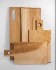 wooden box isolated on white