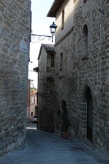 Italy: Foreshortening of Bettona, small village of the Umbria.
