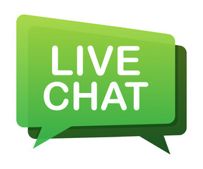 live chat speech bubbles concept.  stock illustration.