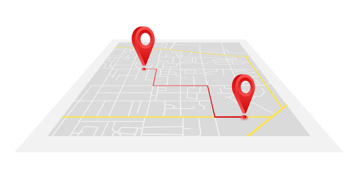 We have moved. Moving office sign. Clipart image isolated on blue background.  stock illustration.