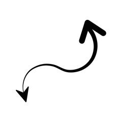 Design mouse cursive point icon | Black Vector illustration |