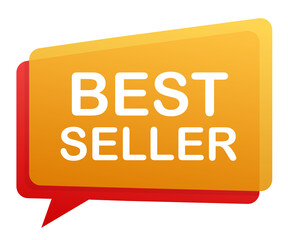 Megaphone Hand, business concept with text best seller.  stock illustration