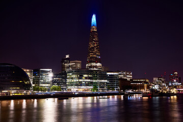 view of london by night