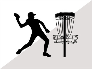 Obraz premium Disc Golf SVG, Disc Golf Vector, Disc golf logo, Disc Golf Silhouette, Disc Golf Bundle SVG, austin disc golf svg, I love disc golf 