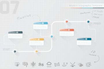 Infographic template design for business - Vector illustration