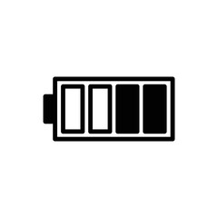 battery icon vector design simple and clean