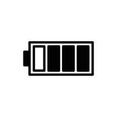battery icon vector design simple and clean