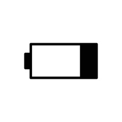 battery icon vector design simple and clean