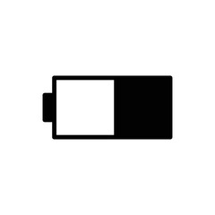 battery icon vector design simple and clean